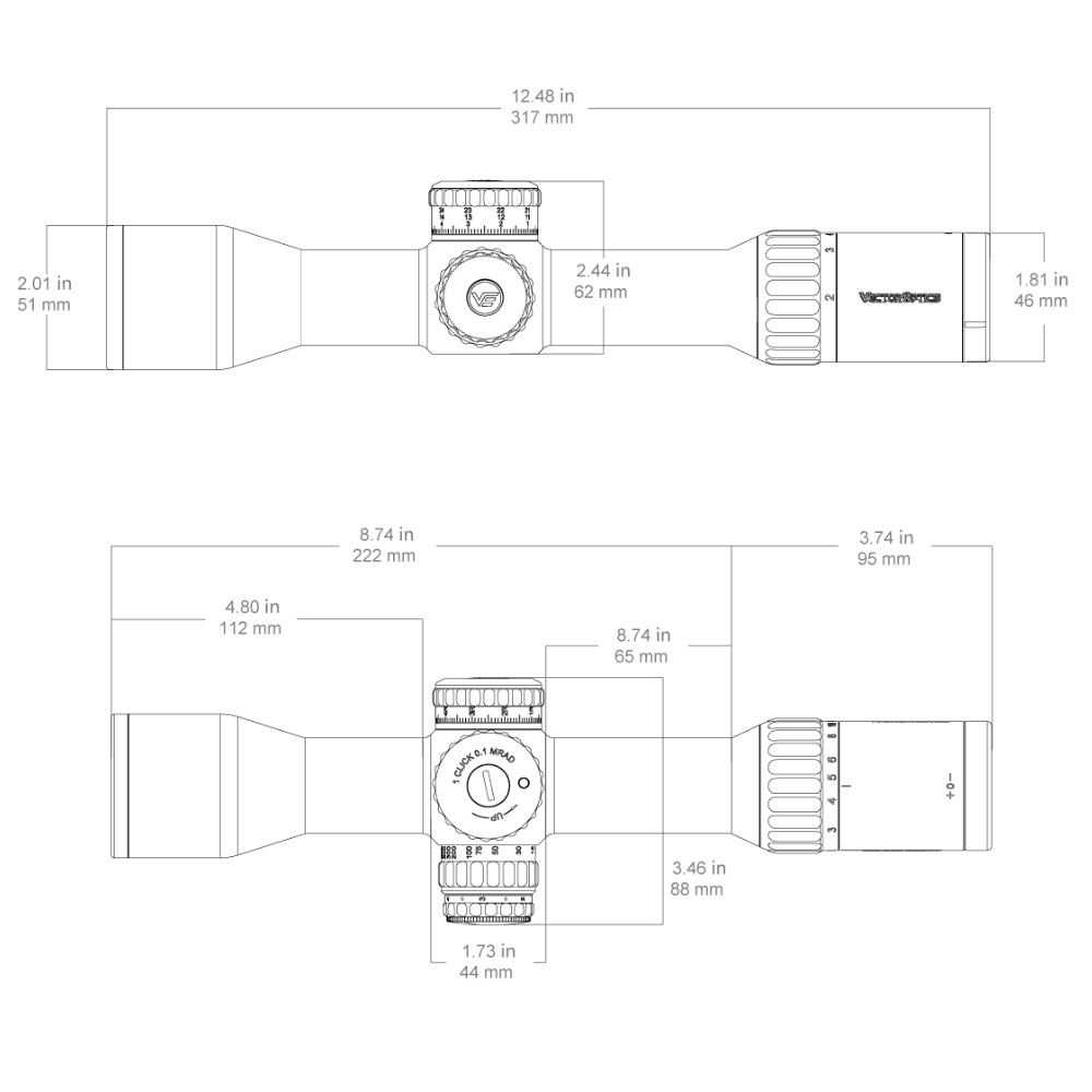 Vector Optics LPVO optiline sihik Forester 1-5x SFP LPVO 30mm G4 kiudvektoroptika SCOC-54 11 Vector Optics LPVO optiline sihik Forester 1-5x SFP LPVO 30mm G4 kiudvektoroptika SCOC-54 - Image 11