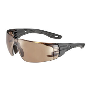 Bolle Safety - Safety Glasses RUSH+ 2.0 - EN ISO 16321-1 - Platinum - Brown - RUSPMN50E
