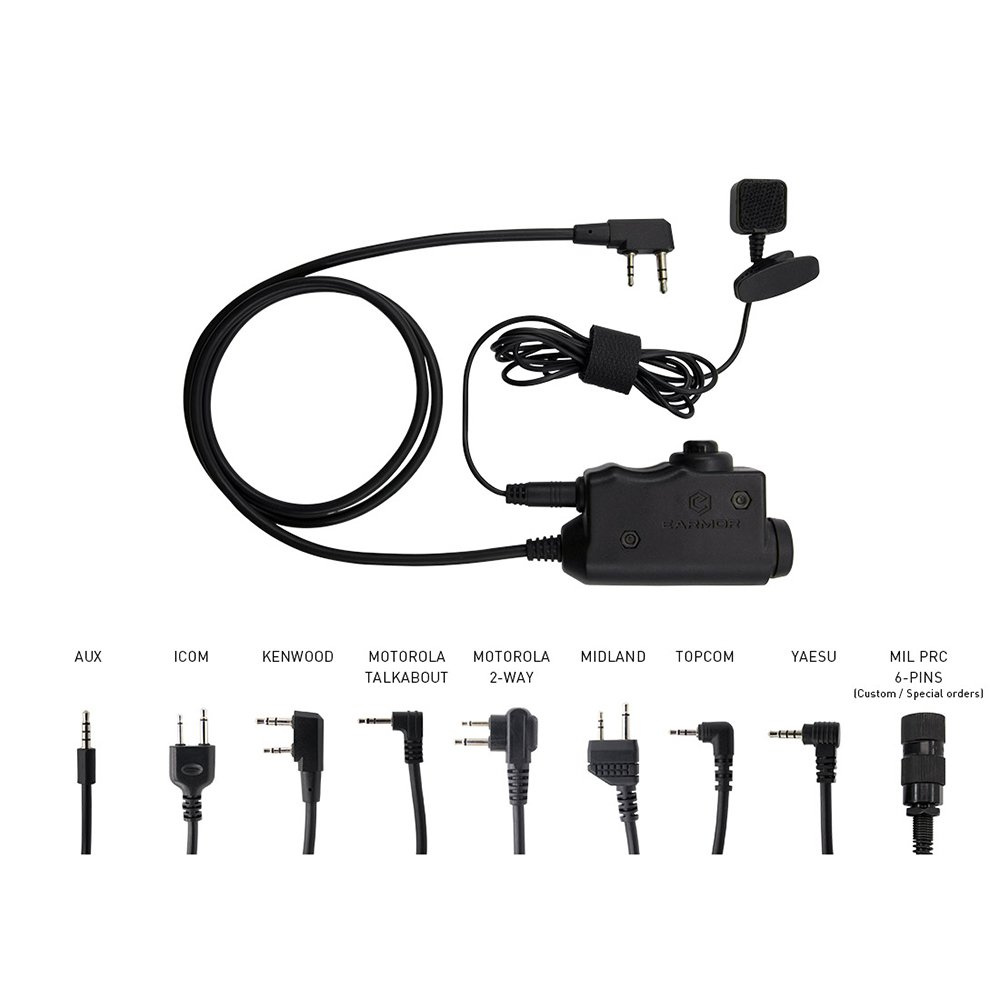 Earmor - M51 PTT sõjaväe standardversioon - Motorola 1-pin - M51-M1 3 Earmor - M51 PTT sõjaväe standardversioon - Motorola 1-pin - M51-M1 - Image 3