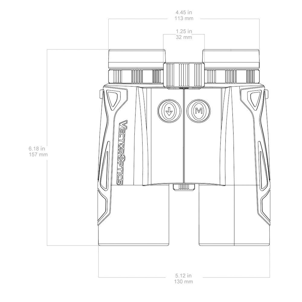 Vector Optics - Kaugusmõõtjaga binokkel Paragon 10x42 - Must - SCBRF-02 6 Vector Optics - Kaugusmõõtjaga binokkel Paragon 10x42 - Must - SCBRF-02 - Image 6
