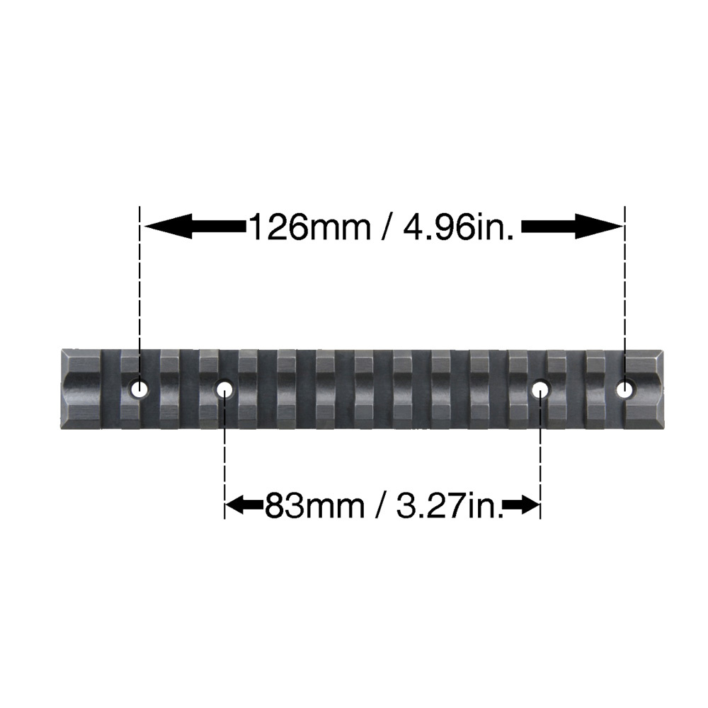Vekt Defense - Tikka T3 Picatinny Steel Rail - 156 mm - Black - SCTIK-01 3 Vekt Defense - Tikka T3 Picatinny Steel Rail - 156 mm - Black - SCTIK-01 - Image 3