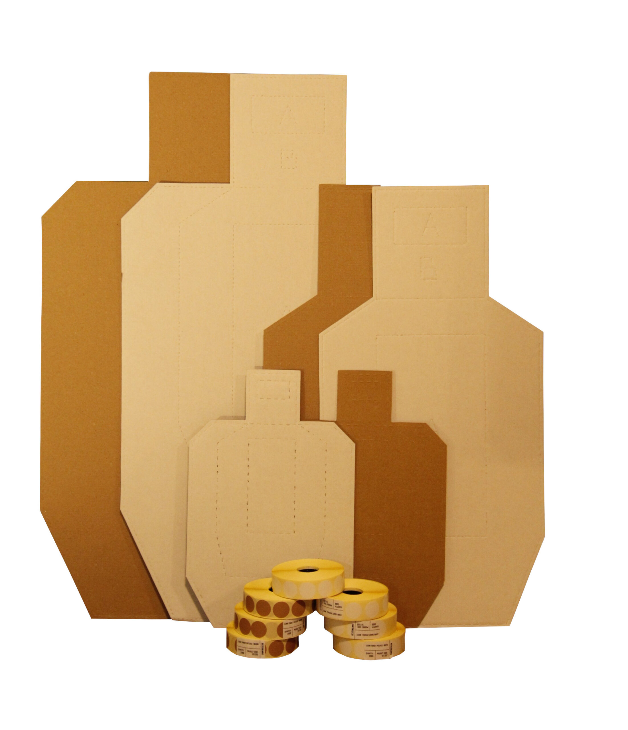 IPSC METRIC TARGETS WHITE-BROWN - 100 pcs + TARGET PATCHES 2 IPSC METRIC TARGETS WHITE-BROWN - 100 pcs + TARGET PATCHES - Image 2