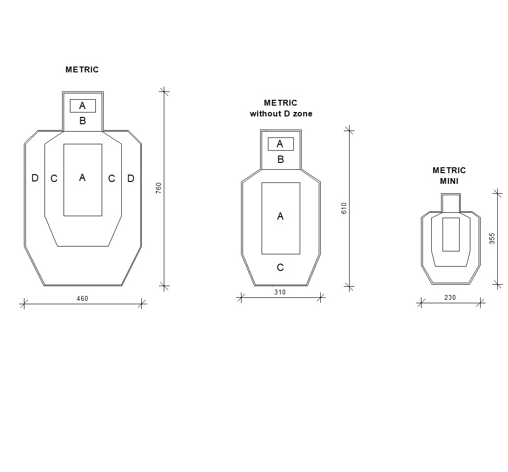 IPSC METRIC TARGETS WHITE-BROWN - 100 pcs + TARGET PATCHES 3 IPSC METRIC TARGETS WHITE-BROWN - 100 pcs + TARGET PATCHES - Image 3