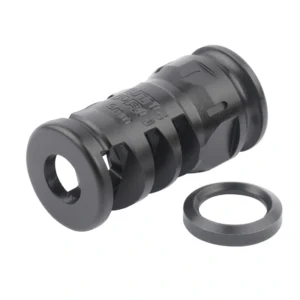 UTG Pro - Kompensaator-Suudmepidur PCC 9 mm Stubby vintpüssidele - 1/2"-28 - Must - TLUMD03